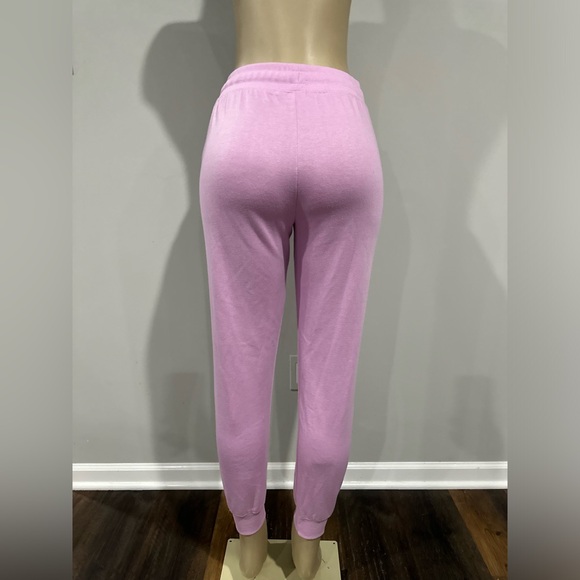 Bebe Sweatpants Size Small Women Pink Drawstring Joggers Y2K Bling Rhinestone - Picture 3 of 4